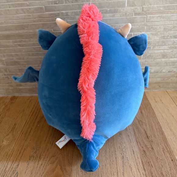Squishmallows 🐲 Carin The Blue Dragon 16” Orange Plush Stuffed Toy New w/ tags - Picture 5 of 9